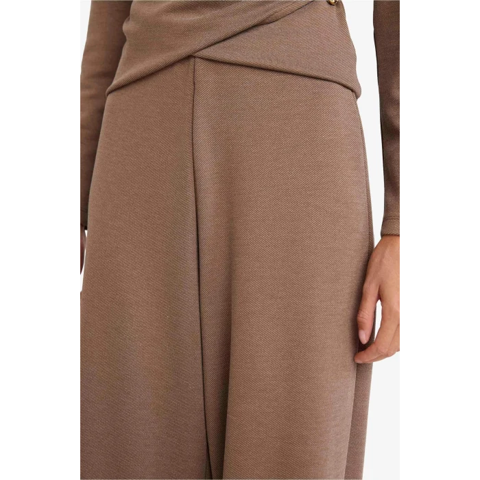 Defacto G8029AXBN531 Kahve Wide Leg Pantolon