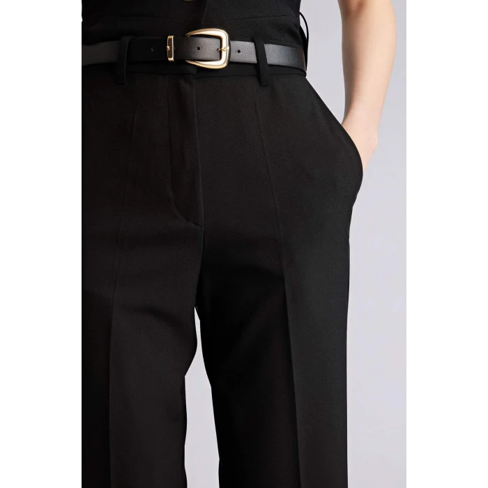 Defacto F7380AXBK81 Siyah Straıght Fıt Normal Bel Düz Paça Pantolon