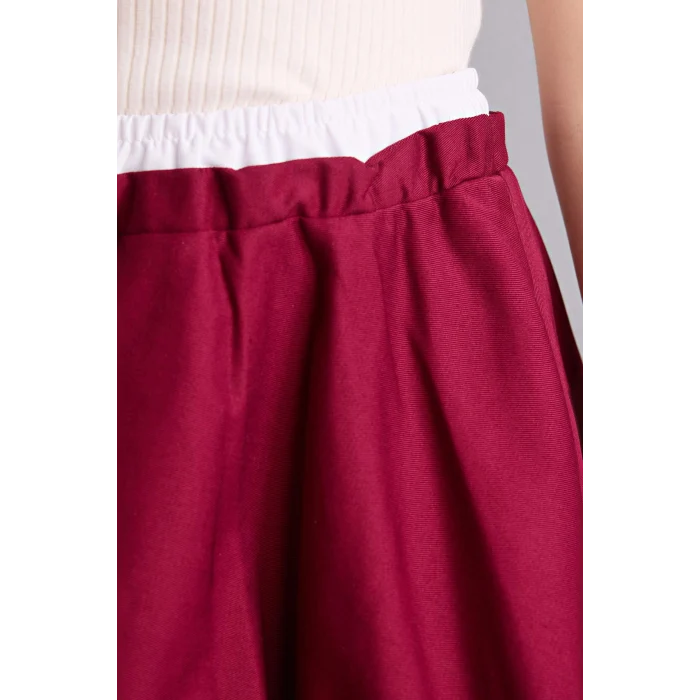 Defacto G7083A8BR506 Bordo Balon Etek Kız Çocuk