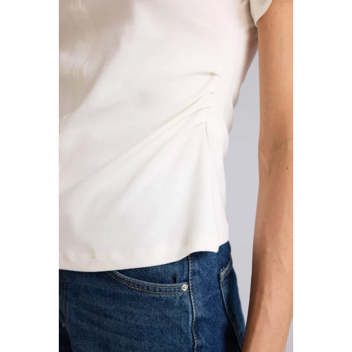 Defacto H0556AXER105 Ekru Regular Fıt Kısa Kollu Tişört