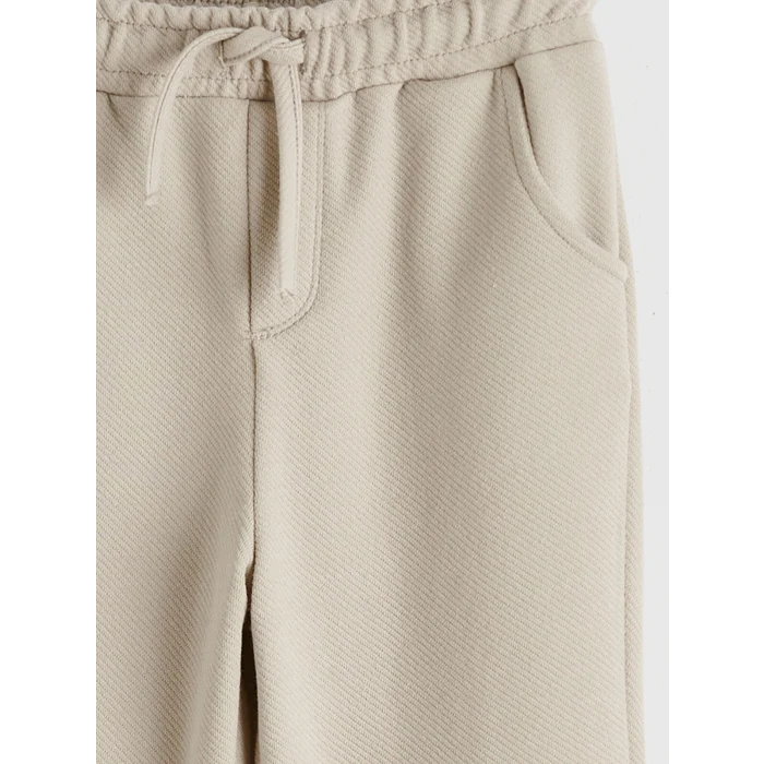 LCW Kids Bej Beli Lastikli Erkek Çocuk Eşofman Altı