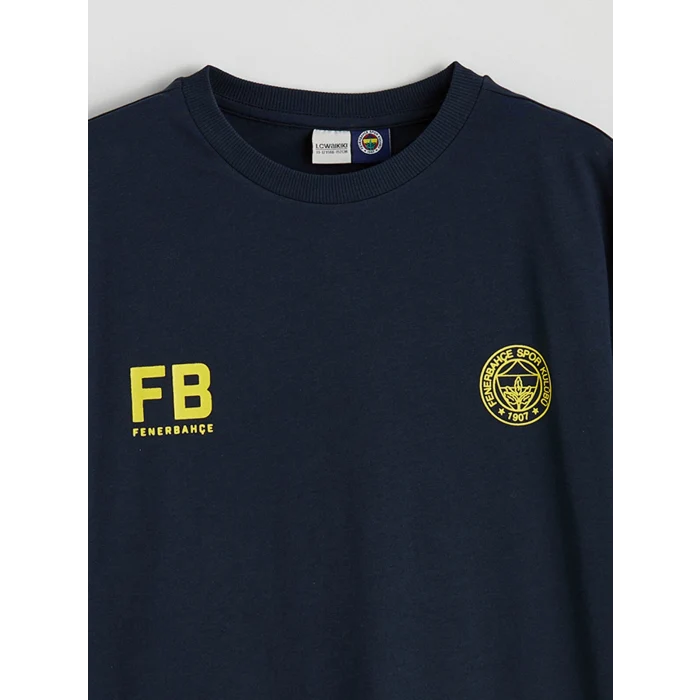 LCW Kids Lacivert Fenerbahçe Baskılı Erkek Çocuk Tişört