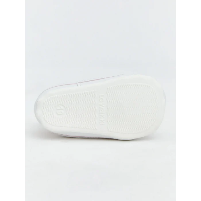 LCW STEPS Beyaz Yıldız Nakışlı Kız Bebek Spor Ayakkabı