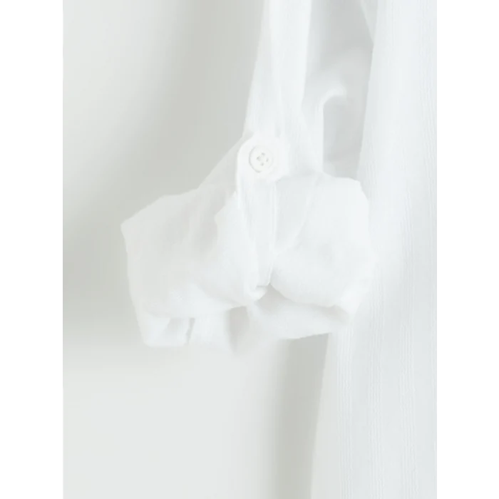 LCW Kids Beyaz Erkek Çocuk Armürlü Gömlek