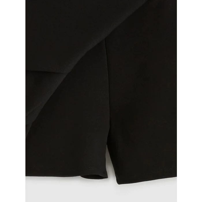 LCW Kids Siyah Kız Çocuk Şort Etek ve Külotlu Çorap