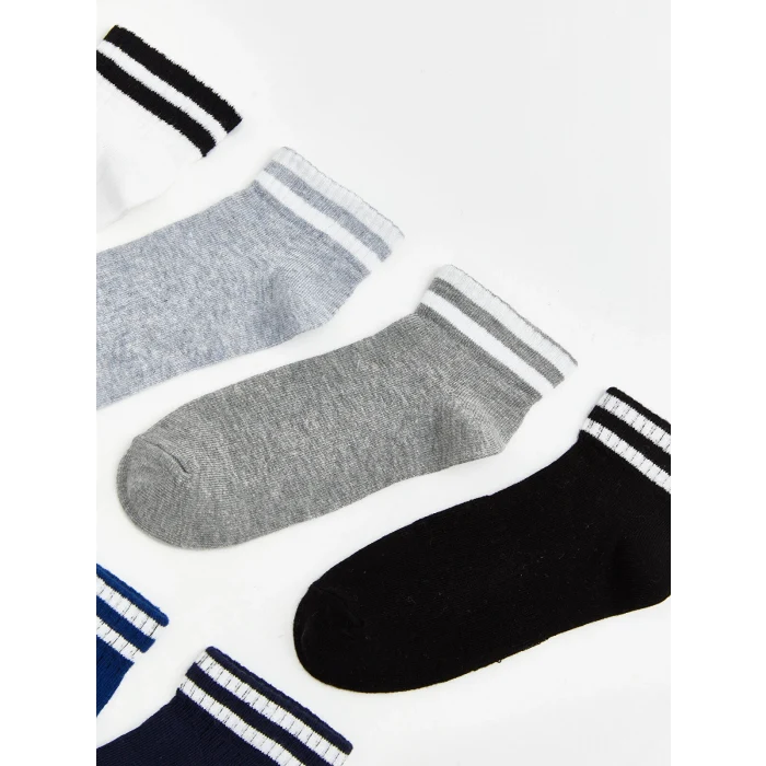 LCW Kids Karışık Çizgili Erkek Çocuk Patik Çorap 7li