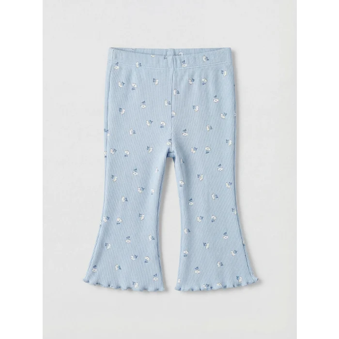 LCW baby Ekru Fiyonklu Kız Bebek Tişört ve Tayt