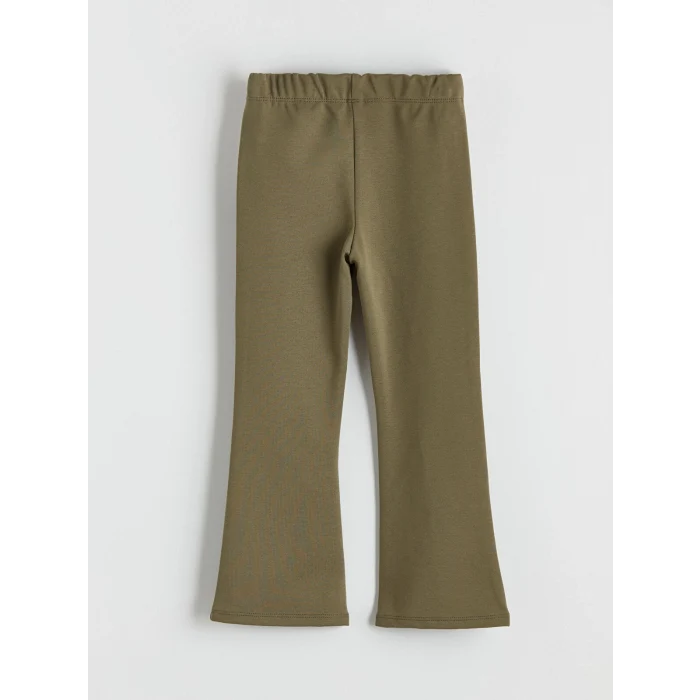 LCW Kids Ekru Kalp Baskılı Kız Çocuk Bluz ve Tayt Pantolon