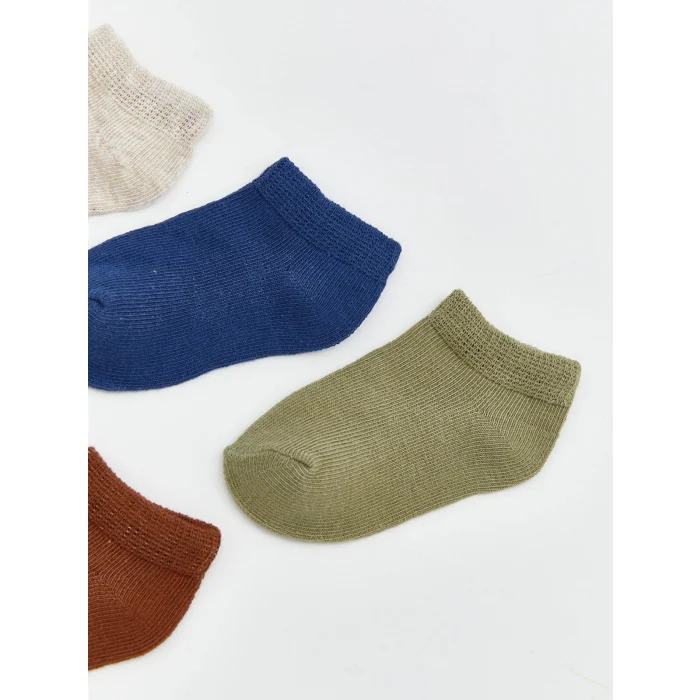 LCW baby Ekru Erkek Bebek Patik Çorap 5li