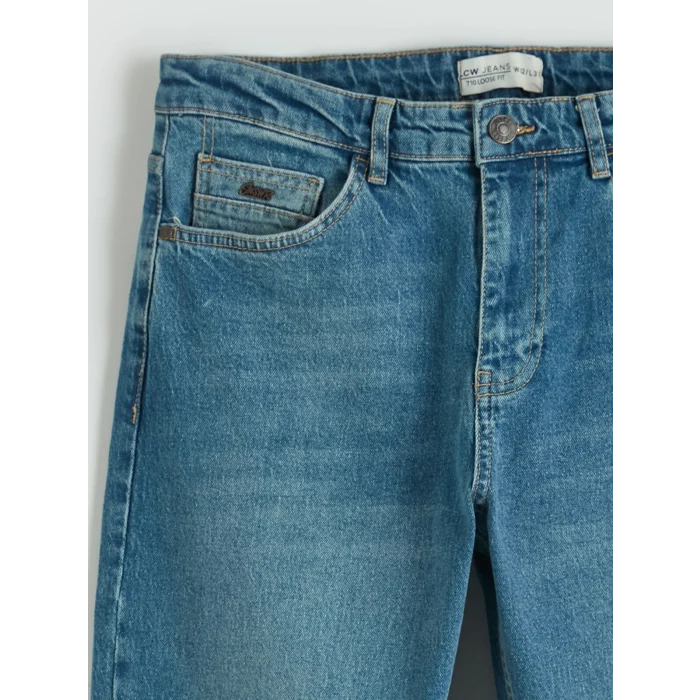 LCW Jeans Yeşil 710 Loose Fit Erkek Jean Pantolon