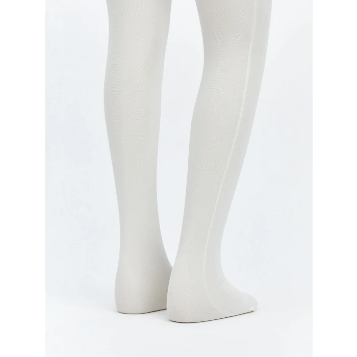 LCW Kids Ekru Desenli Kız Çocuk İnce Külotlu Çorap 2li