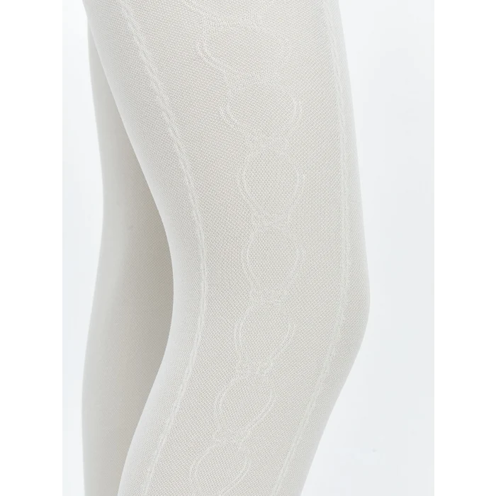 LCW Kids Ekru Desenli Kız Çocuk İnce Külotlu Çorap 2li