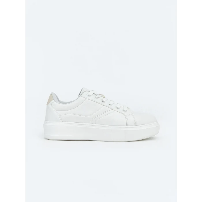 LCW STEPS Beyaz Bağcıklı Kadın Spor Ayakkabı