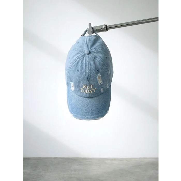 LCW ACCESSORIES Mavi Nakışlı Kız Çocuk Kep Şapka
