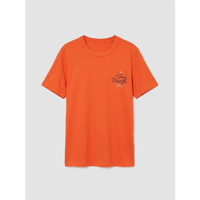 LCW Kids Turuncu Baskılı Erkek Çocuk Tişört