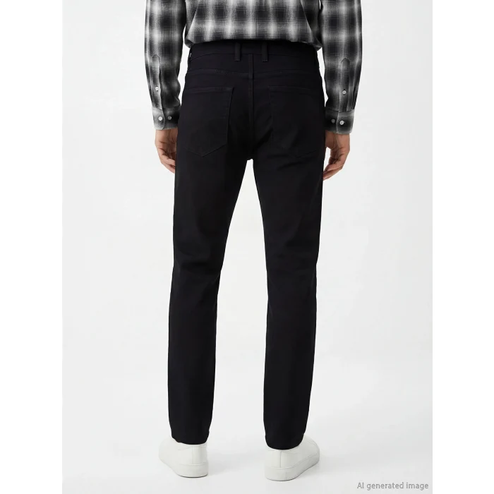 LCW Jeans Siyah 779 Regular Fit Erkek Jean Pantolon