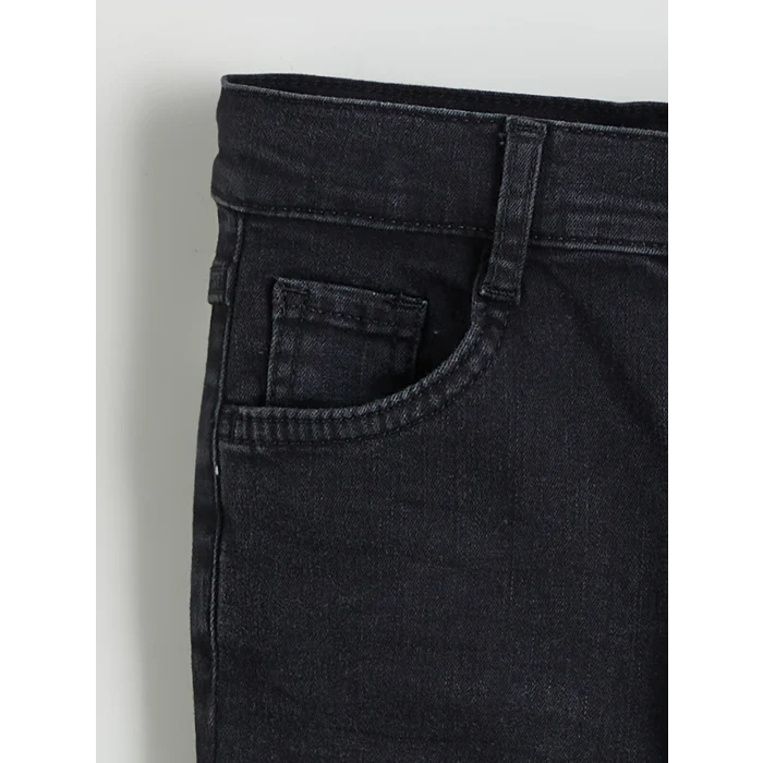 LCW Kids Siyah Slim Fit Erkek Çocuk Jean Pantolon