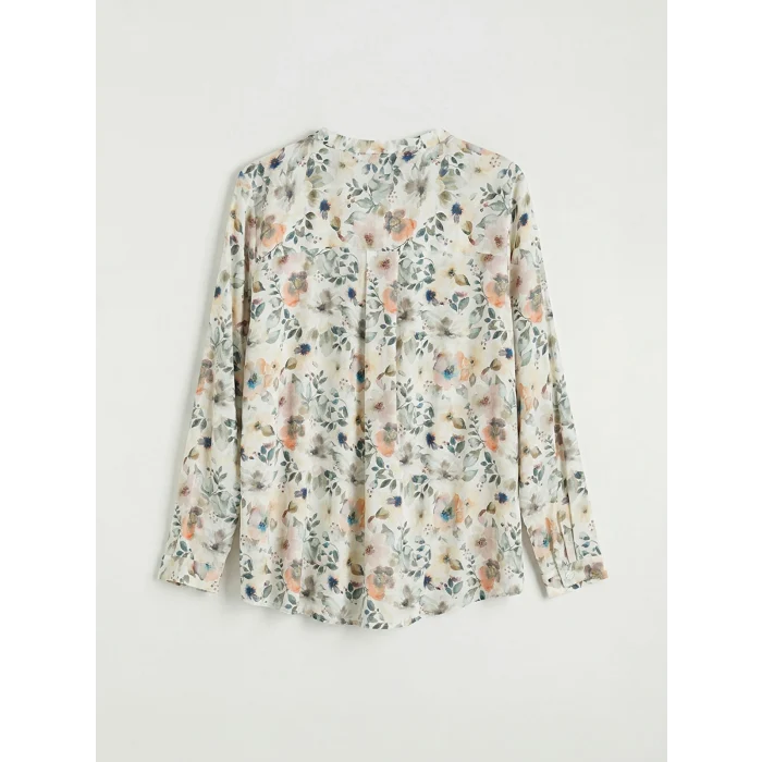 LCW Grace Karışık Kaçık Yaka Çiçekli Bluz