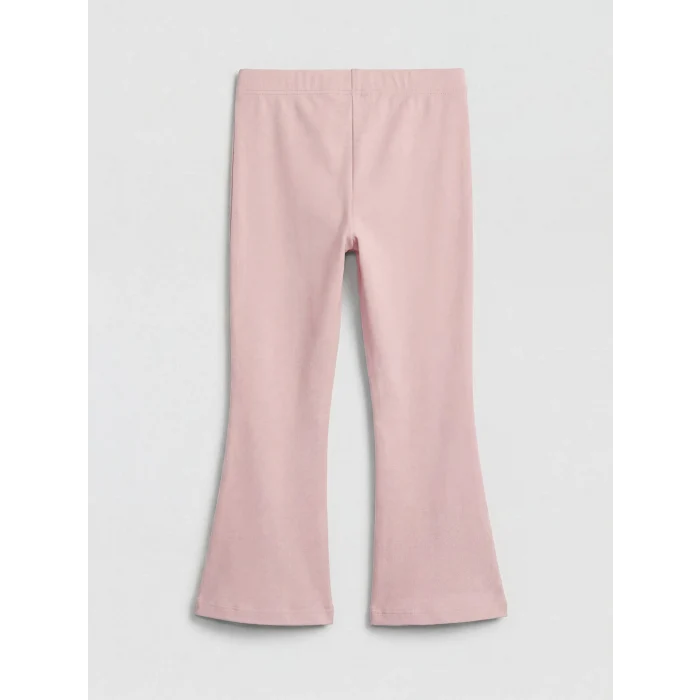 LCW baby Ekru Polo Yaka Kız Bebek Bluz ve Tayt Pantolon