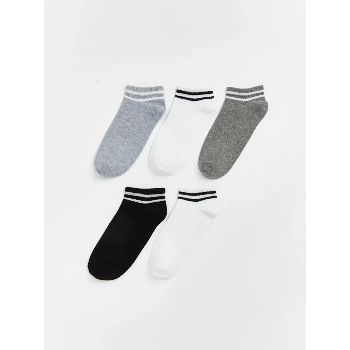 LCW Kids Karışık Çizgili Erkek Çocuk Patik Çorap 5li