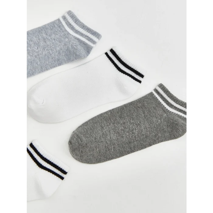 LCW Kids Karışık Çizgili Erkek Çocuk Patik Çorap 5li