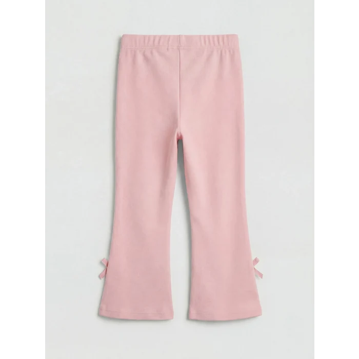 LCW Kids Pembe Fiyonk Detaylı Kız Çocuk İspanyol Paça Tayt