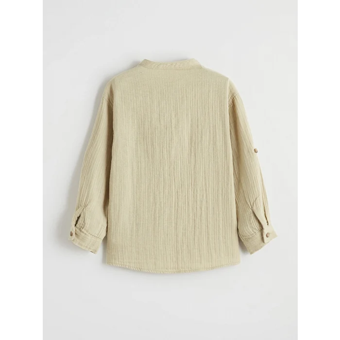 LCW Kids Haki Hakim Yaka Erkek Çocuk Gömlek