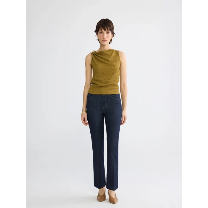 LCW Jeans İndigo Flare Kadın Jean Pantolon