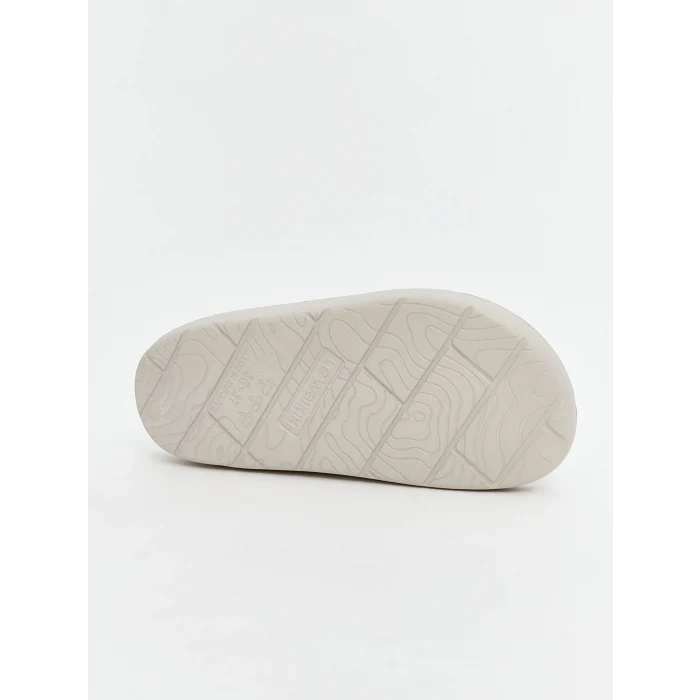 LCW STEPS Bej Çift Bantlı Kız Çocuk Terlik