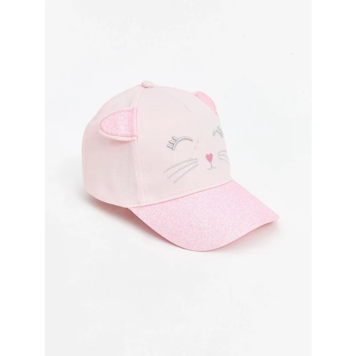 LCW ACCESSORIES Pembe Hayvan Figürlü Kız Bebek Kep Şapka