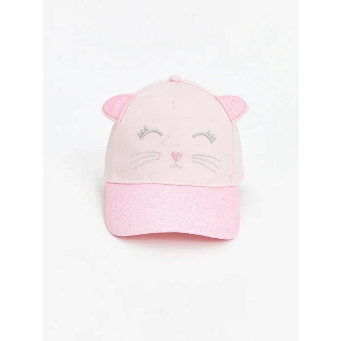 LCW ACCESSORIES Pembe Hayvan Figürlü Kız Bebek Kep Şapka