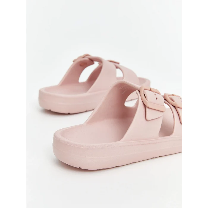 LCW STEPS Pembe Çift Bantlı Kız Çocuk Terlik