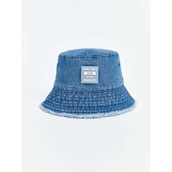 LCW ACCESSORIES Mavi Kız Çocuk Denim Bucket Şapka