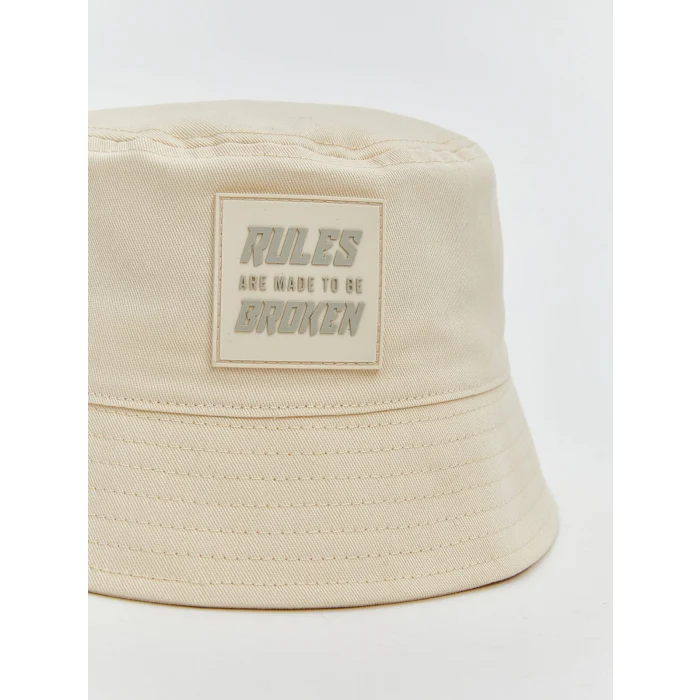LCW ACCESSORIES Ekru Baskılı Kız Çocuk Bucket Şapka