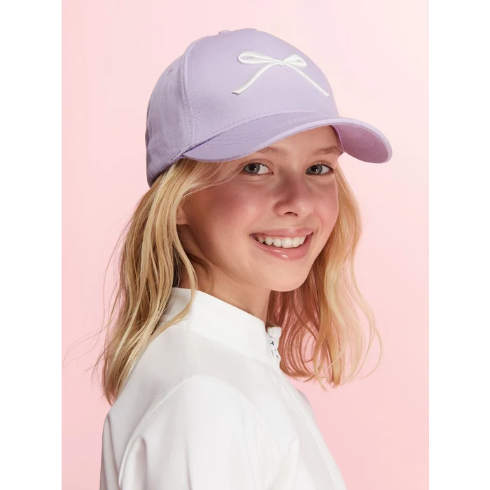 LCW ACCESSORIES Lila Fiyonk Detaylı Kız Çocuk Kep Şapka
