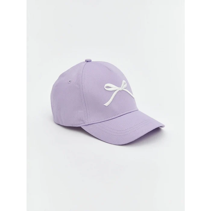 LCW ACCESSORIES Lila Fiyonk Detaylı Kız Çocuk Kep Şapka