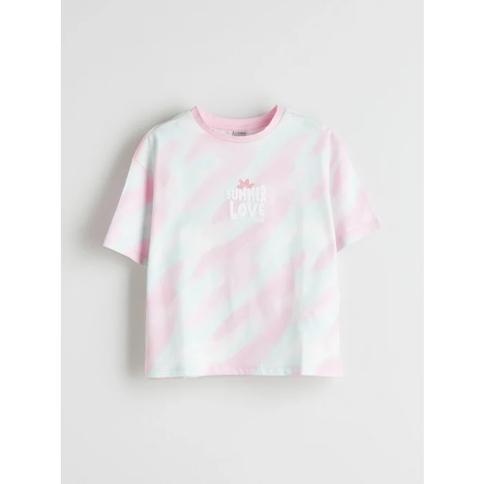 LCW Kids Karışık Bisiklet Yaka Kız Çocuk Tişört