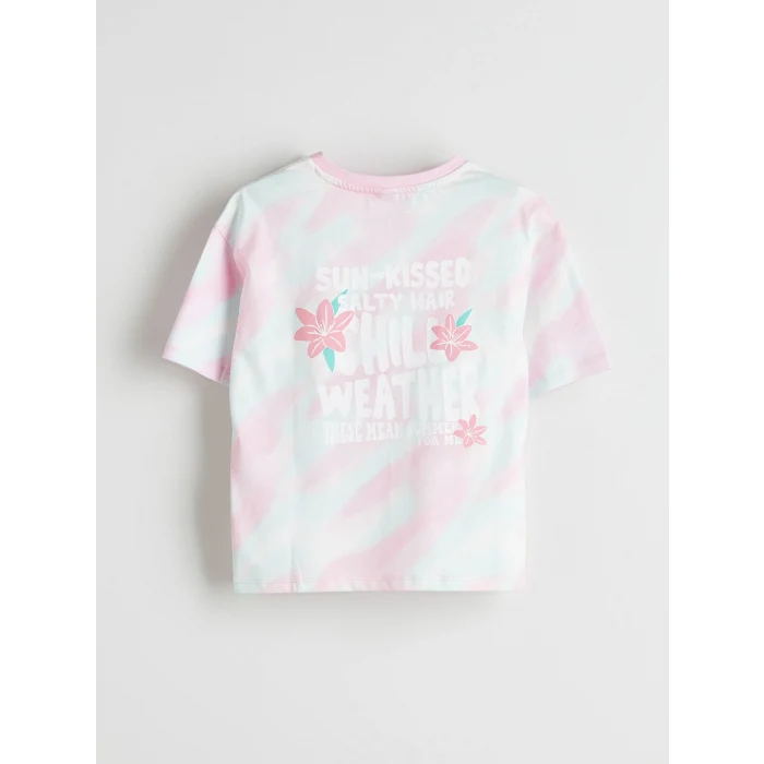 LCW Kids Karışık Bisiklet Yaka Kız Çocuk Tişört