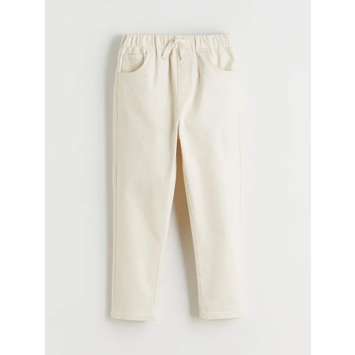 LCW Kids Bej Basic Erkek Çocuk Gabardin Pantolon