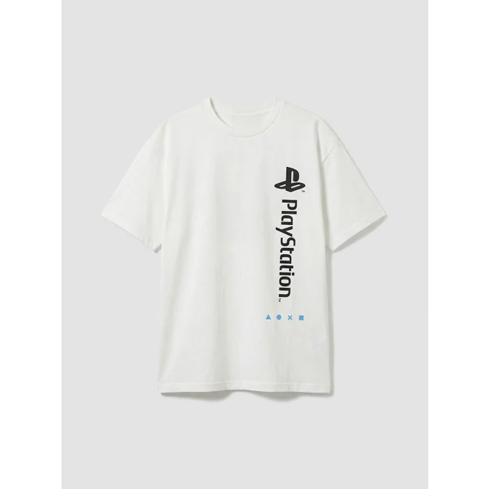 LCW Kids Beyaz PlayStation Baskılı Erkek Çocuk Tişört