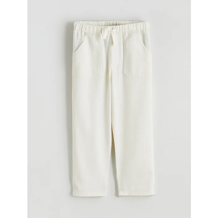 LCW Kids Bej Beli Lastikli Erkek Çocuk Pantolon