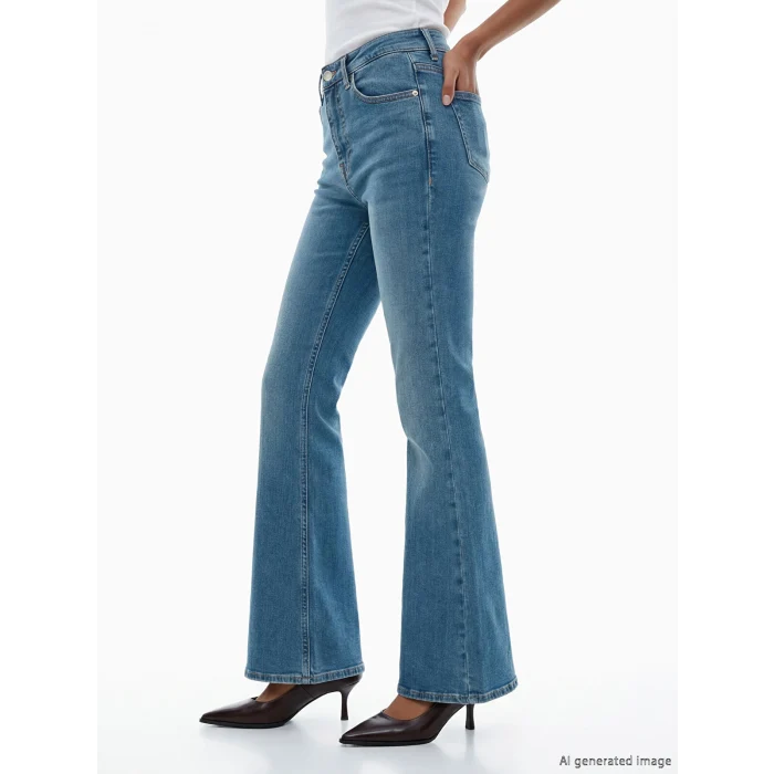 LCW Jeans İndigo Mars Flare Kadın Jean Pantolon