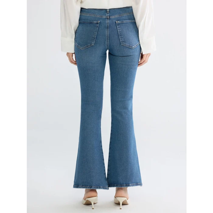LCW Jeans İndigo Mars Flare Kadın Jean Pantolon