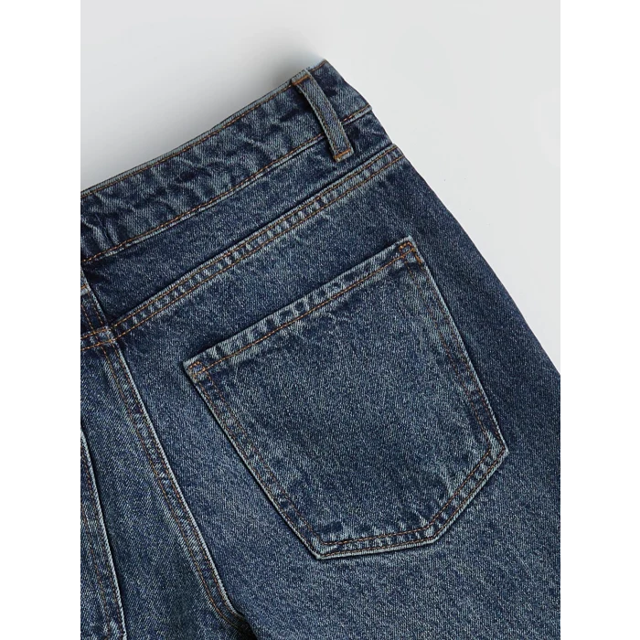 LCW Jeans İndigo Straight Fit Kadın Jean Pantolon