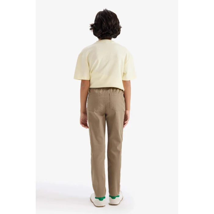Defacto G6736A8KH158 Haki Düz Paça Gabardin Pantolon Erkek Çocuk