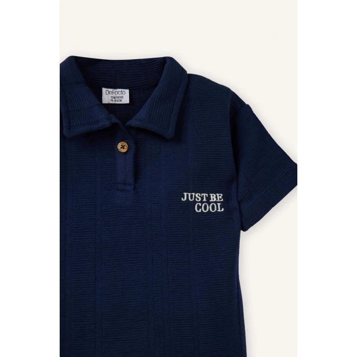 Defacto G7145A5NV135 Lacivert Gabardin 2li Takım Erkek Bebek
