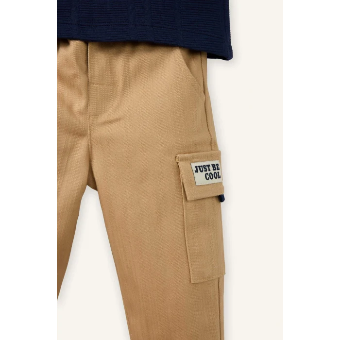Defacto G7145A5NV135 Lacivert Gabardin 2li Takım Erkek Bebek