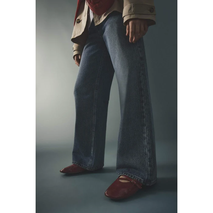 Defacto G4654A8NM28 Mavi Straıght Wıde Geniş Paça Jean Pantolon Kız Çocuk