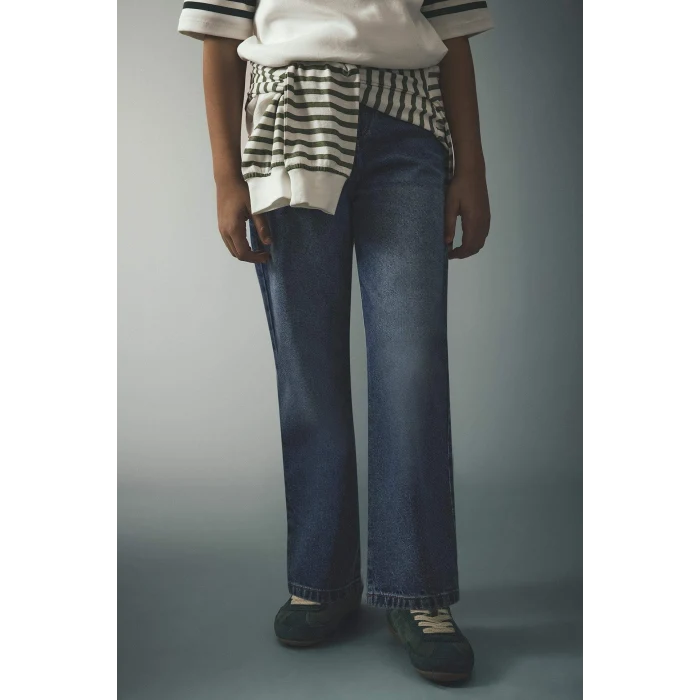 Defacto F8436A8NM28 Mavi Wıde Leg Jean Pantolon Erkek Çocuk