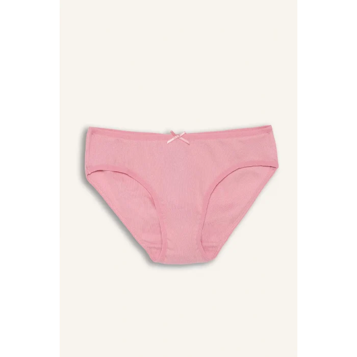 Defacto H0180A8WT34 Beyaz Çiçekli Penye 3lü Slip Külot Kız Çocuk